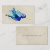 VISITEKAARTJES WATERVERF HUMMING BIRD (Voorkant / Achterkant)