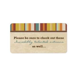 Visitekaartjes zakzegel (voor evenementen) etiket