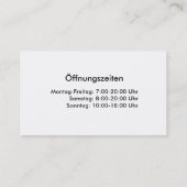 Visitenkarte für Apotheken Visitekaartje (Achterkant)