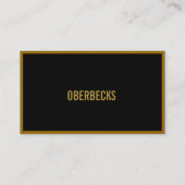 Visitenkarte Goldrand Visitekaartje (Achterkant)