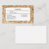 Visitenkarte Holzspanrahmen Visitekaartje (Voorkant / Achterkant)