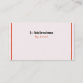 Visitenkarte Lines Visitekaartje (Achterkant)