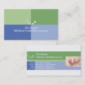 Visitenkarte Medizinischer Service Physiotherapie Visitekaartje (Voorkant / Achterkant)