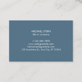 Visitenkarte mit QR-Code & Logo – Blau Visitekaartje (Achterkant)