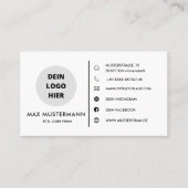 Visitenkarte Vorlage - Selbst Gestalten Visitekaartje (Voorkant)