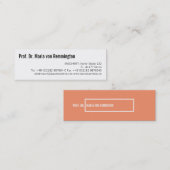 Visitenkarten Klassisch Mini Visitekaartje (Voorkant / Achterkant)