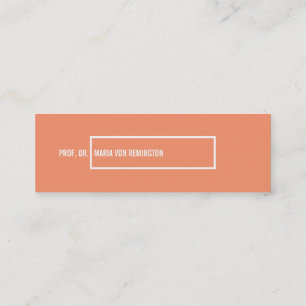 Visitenkarten Klassisch Mini Visitekaartje