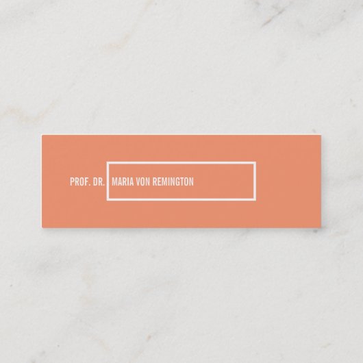 Visitenkarten Klassisch Mini Visitekaartje (Achterkant)