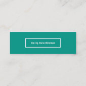 Visitenkarten Klassisch Mini Visitekaartje (Achterkant)