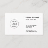 Visitenkarten Vorlage - Einfach Online Anpassbar - Visitekaartje (Voorkant)