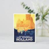 Visiter Holland voyage vintage Carte postale (Debout devant)