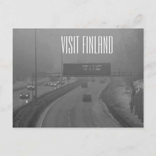 Visiter la Finlande carte postale (Devant)