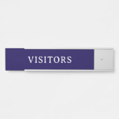 VISITEURS | Plaque de porte moderne professionnell (Devant)