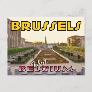 Visitez Bruxelles, Belgique Carte postale