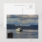 Visitez la carte postale de Washington (Devant / Derrière)