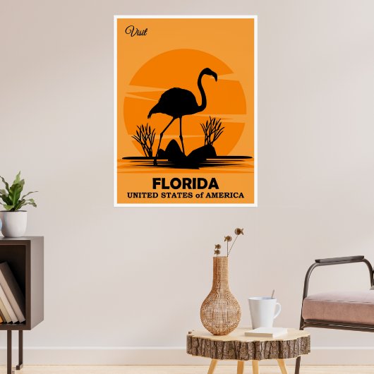 Visitez la Floride, affiche de voyage, (Salon 3)