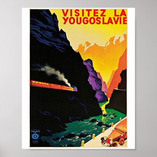 VISITEZ LA YUGOSLAVIE POSTER (Voorkant)