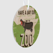 Visitez L'Affiche Vintage voyage Zoo. (devant)