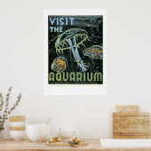 Visitez l'Aquarium - Poster WPA - (Cuisine)