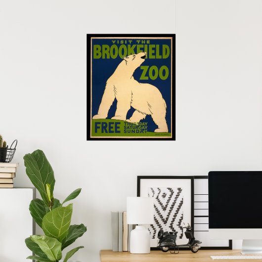 Visitez le Brookfield Zoo Poster (Bureau à domicile)