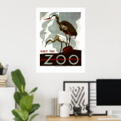 Visitez le zoo - Poster de WPA - (Bureau à domicile)