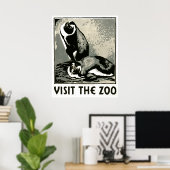 Visitez le zoo - Poster de WPA - (Bureau à domicile)
