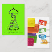 Visitez Mon Carte de visite Vêtements Shopping (Devant / Derrière)