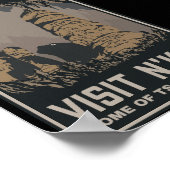 Visitez N'kai Travel Poster Lovecraft Tsathoggua (Coin)