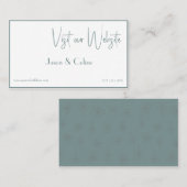 Visitez notre carte Mariage (Devant / Derrière)