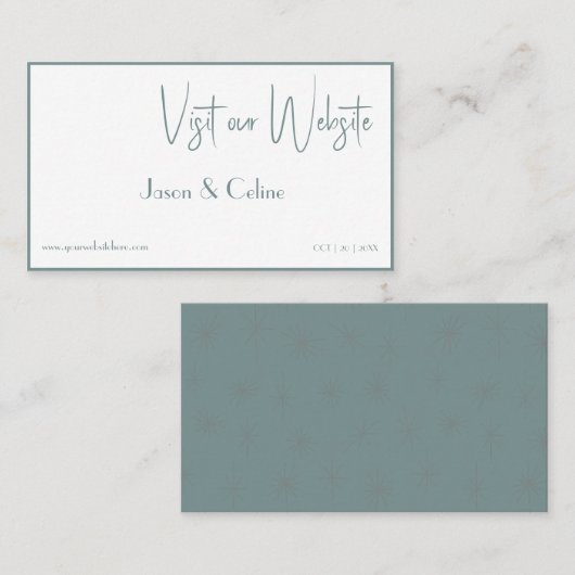 Visitez notre carte Mariage (Devant / Derrière)