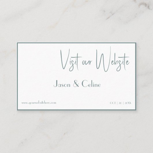 Visitez notre carte Mariage (Devant)