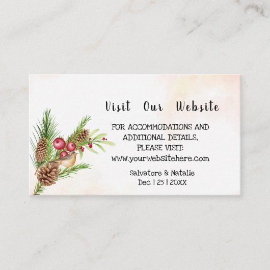 Visitez notre site internet Carte d'insertion de M (Devant)