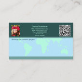 Visitkort — Connect, World Contactkaartje (Voorkant)