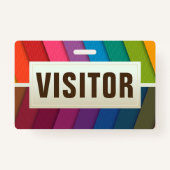 Visitor ID Card Badge (Voorkant)