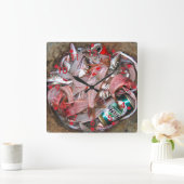 Viskast Vierkante Klok (Huis)