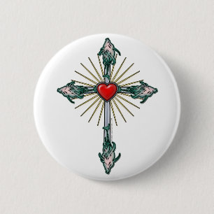 Viskruis Ronde Button 5,7 Cm