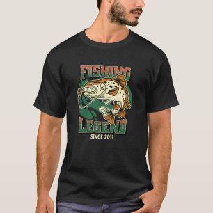 Vislegend Forel Baars Visser Sinds 2011 De T-shirt