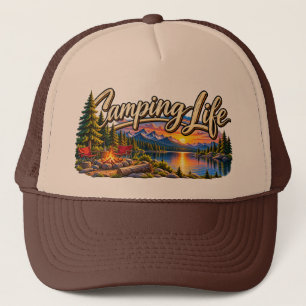Visleven Bergmeer Zonsondergang Trucker Pet