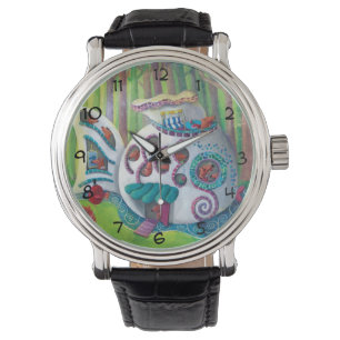 Vismagische schuring in het bos horloge