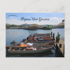 Vismarkt in Papoea-Nieuw-Guinea Briefkaart
