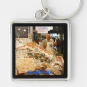 Vismarkt Seattle Washington Sleutelhanger (Voorkant)