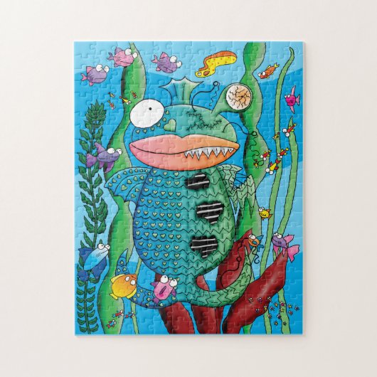vismonster legpuzzel (Verticaal)