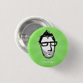 visnup knop (groen) ronde button 3,2 cm (Voorkant /achterkant)