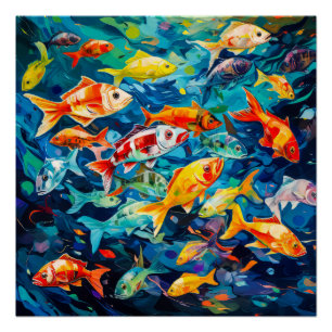 Visolie schilderij perfect poster