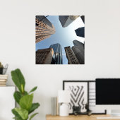 Visooglens van gebouwen, Boston, VS Poster (Thuiskantoor)