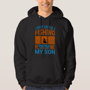 Vispartner Vader-Zoon Ontwerp Hoodie