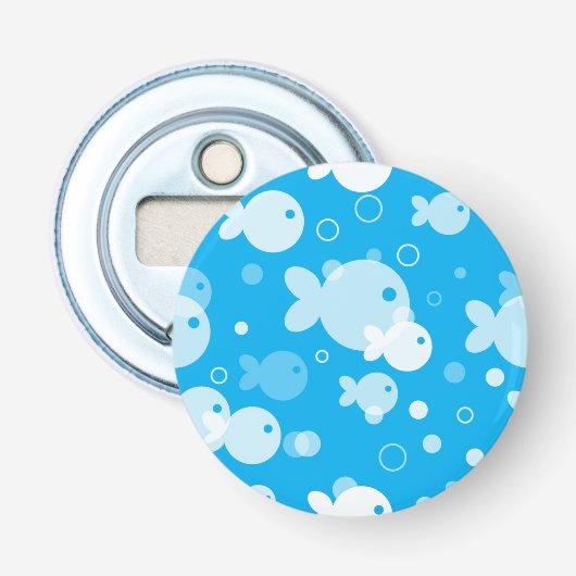 vispatroon button flesopener (Voorkant)