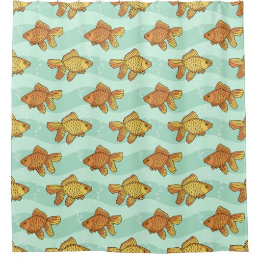 Vispatroon Douchegordijn (Voorkant)