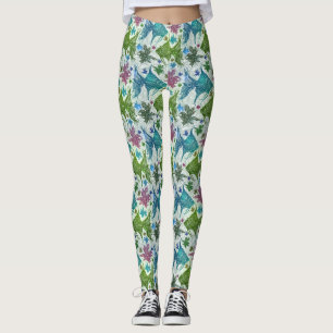 vispatroon leggings