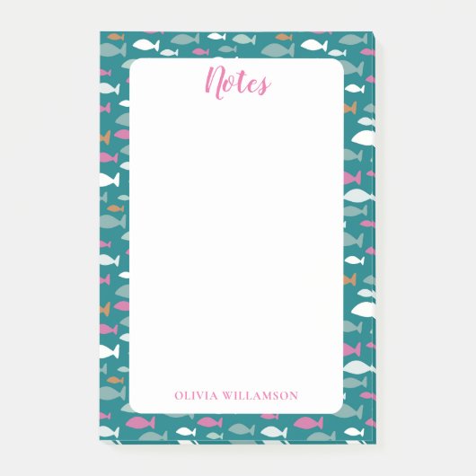 Vispatroon om notities te doen post-it® notes (Voorkant)